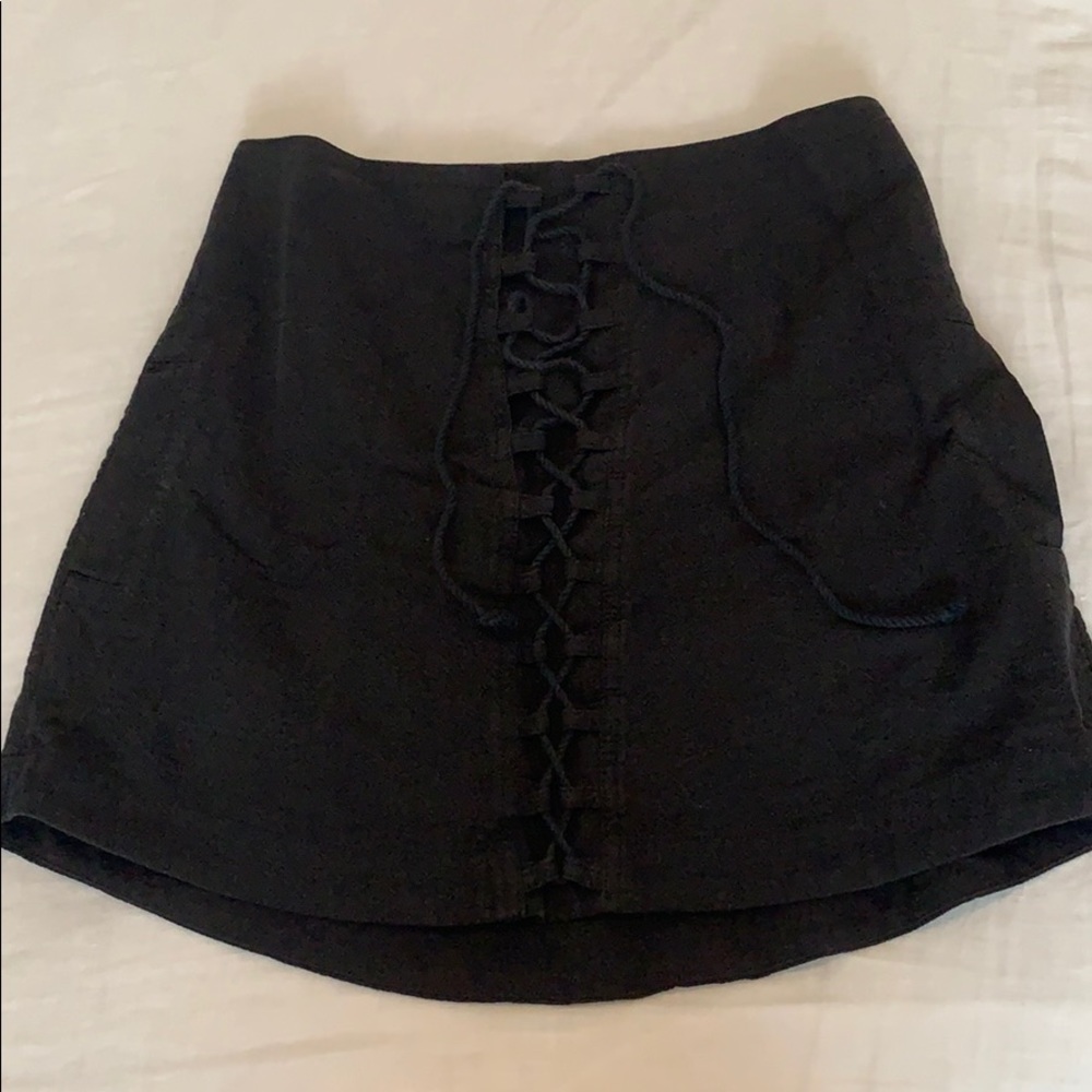 tie up free people skirt